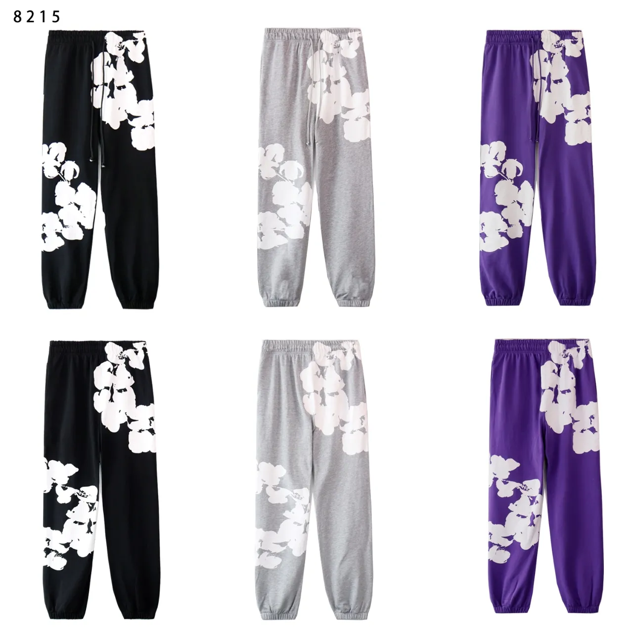 Style number: 8215 Fabric: 380g terry P180 Real shot DENIM TEARS main line kapok sweatshirt oversized garland leggings Color: black gray purple code number: S M L XL
